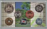 500 YEN 2008 JAPAN 6 DIF BU COINS MINT SET 1 -  YEAR FOUR SEASONS + MEDAL