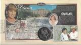 5 MARKA 1998 BOSNIA & HERZEGOVINA  UNC COIN YEAR KM#98 PRINCESS DIANA FDC