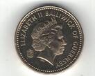 1 POUND 2006 GUERNSEY UNC  £1 COIN YEAR KM#110