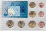 2009 NEW CALEDONIA 8 DIF UNC SET EURO YEAR PATTERN ESSAI PROVA