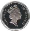 50 PENCE 1992 UK UNITED KINGDOM  PROOF COIN 1993 YEAR KM#963 DUAL DATE PRESIDENCY