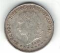 50 CENTAVOS 1881 COLOMBIA SILVER  XF COIN YEAR KM#177