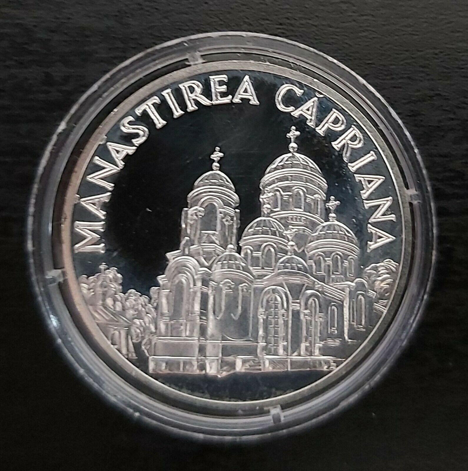 Lei Moldova Rare Silver Proof Coin Year Km Capriana Monastery Ma Shops
