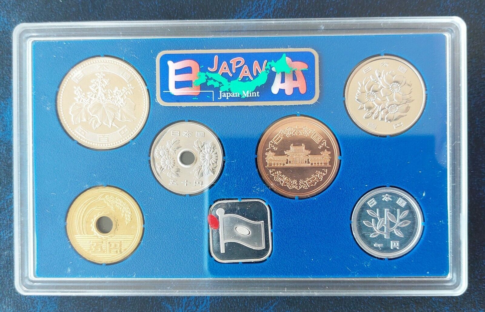 500 YEN 2003 JAPAN 6 DIF BU COINS MINT SET 1 - YEAR BEAUTIFUL