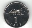 LATVIA 1 LAT UNC COIN YEAR KM#58 ANT -