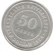 50 CENTS STRAITS SETTLEMENTS SILVER COIN YEAR KM#35.1 GEORGE V -