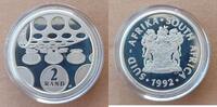 2 RAND SOUTH AFRICA SILVER PROOF COIN YEAR KM#145 COIN MINTING TECHNOLOGY -