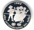 10 BALBOAS PANAMA SILVER PROOF COIN YEAR OF CHILD KM#79 -