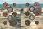 1 CENT KARTHAGO 8 DIF UNC SET - 2 EURO YEAR PATTERN ESSAI PROVA -