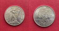 Belle monnaie de 100 francs en argent Droits de L'Homme 1989 -