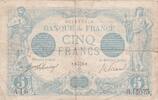 Beau billet 5 francs bleu 26 Mai 1916 -