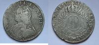 Belle monnaie LOUIS XV, Ecu du Bearn aux branches d'oliviers, 1730 -