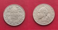 Afrique. Belle monnaie argent de 1 Dollar 1962 Republic of Liberia. TTB -