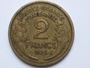 Belle monnaie de la 3ème République 2 francs Morlon 1935 -