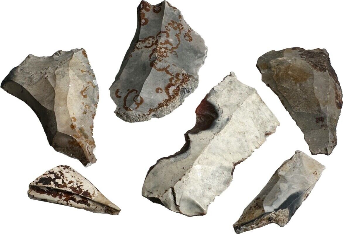 Stone Age Collection Drills, flint blades,... Stone Age in DENMARK