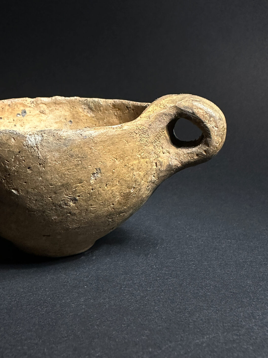 Lusatian culture ceramic vessel, handle cup - completely intact Bronze ...