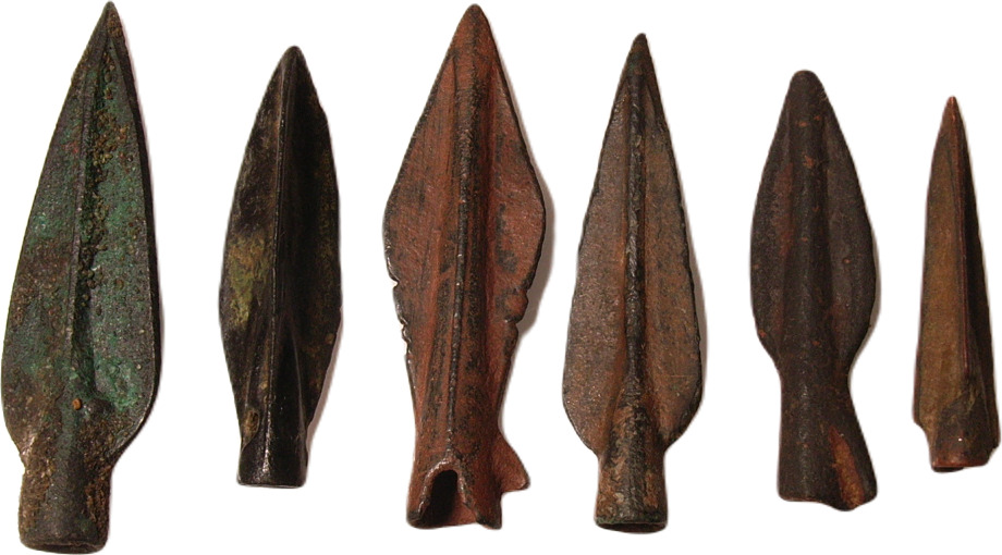 Greco-Roman arrowheads group from bronze antique collection | MA-Shops