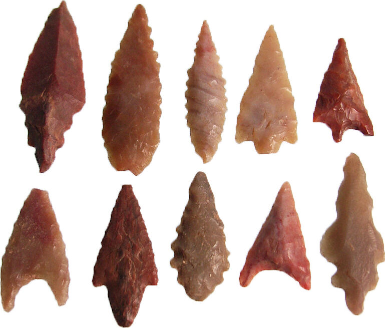 BEST OF Arrowhead collection from the Neolithic / Stone Age Sahara