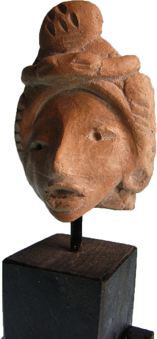 Pre Columbian Face Mask Of A Woman Maya Inca Tumaco La Tolita Culture Vz MA Shops