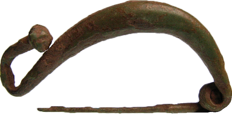 RARE: Celtic bow brooch - bronze robe brooch - Celts, La Tène period ...