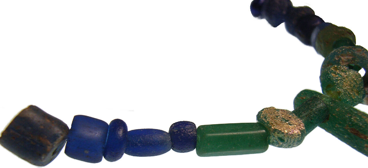 Roman glass beads, sea blue - Roman Empire - 2-4. century AD, collection