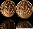 Antike  Keltischer Goldstater der Ambiani mit Pferdedarstellung  2,250.83 US$  +  56.56 US$ shipping