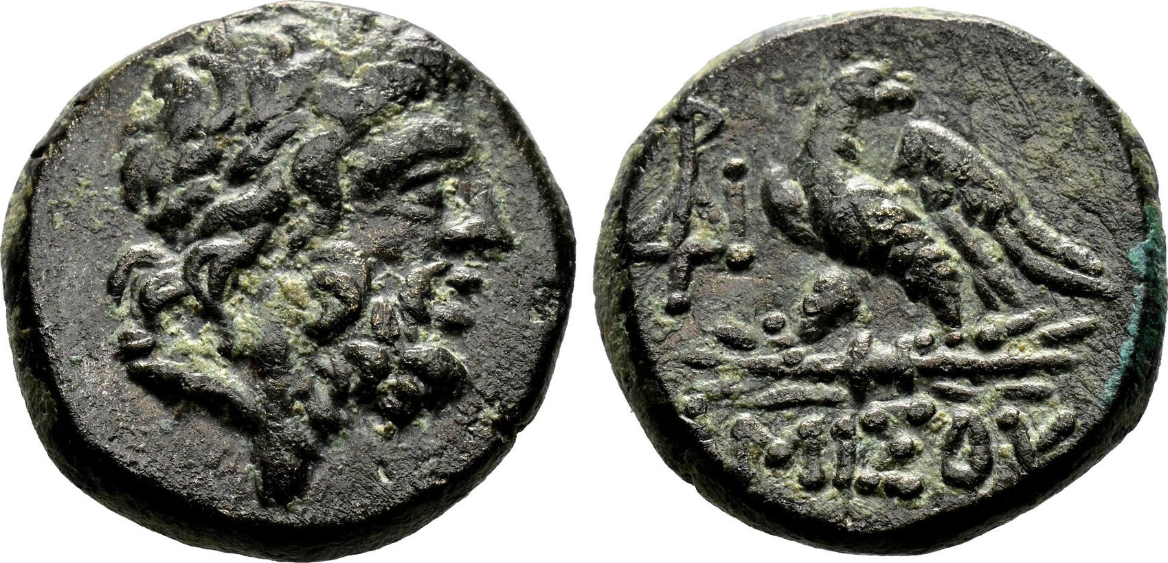 Greek 85-65 b.C. MITHRIDATES VI of PONTUS AE21. EF-/EF. Amisos mint ...