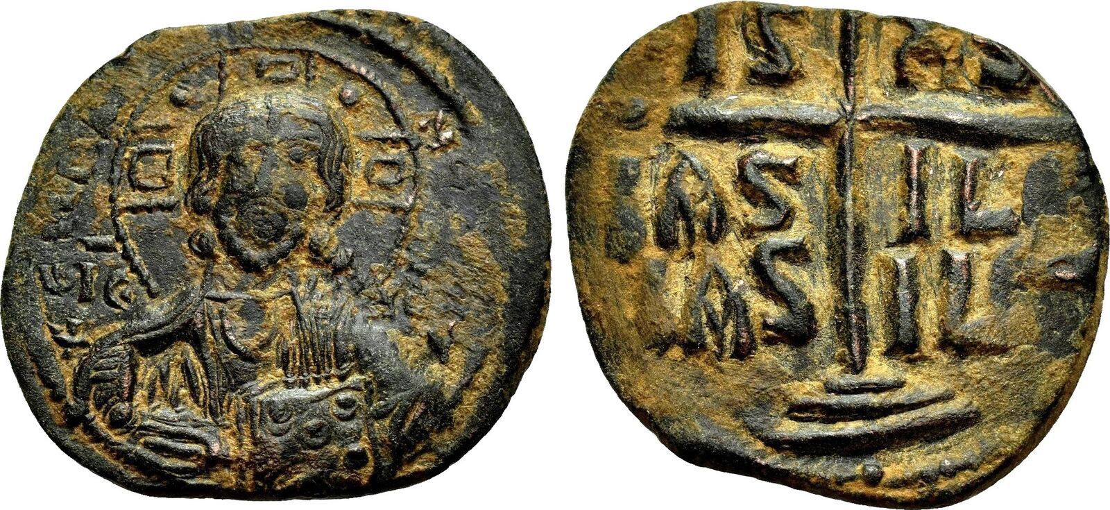 Byzantine Empire Anonymous Byzantine Follis. Romanus III. AD 1028-1034 ...