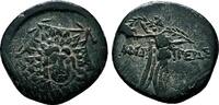 Greek AE22 MITHRIDATES VI of PONTUS AE22. EF-. Amastris mint. Gorgon and Niké. -