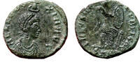 Roman Empire AE3 (Nummus) AELIA EUDOXIA AE3 (Nummus). EF-. Cyzicus mint. SALVS REI PVBLICAE. -