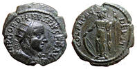 Roman Provincial AE23 DEULTUM (Thrace) AE23. Gordian III. EF-. Athena. -