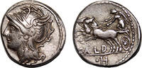 Roman Republic Denarius C. Coelius Caldus AR Denarius. EF-./VF+. Rome mint, 104 BC. -