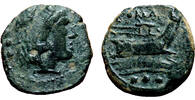 Roman Republic Quadrans ANONYMOUS REPUBLICAN AE Quadrans. VF+/EF-. Ca. 91 BC. Prow. -