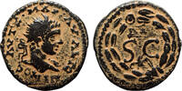 Roman Provincial AE21 ANTIOCH (Syria) AE21. Elagabalus. VF+/EF-. Wreath. -
