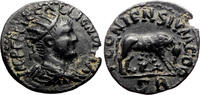 Roman Provincial AE23 ICONIUM (Lycaonia) AE23. Gallienus. VF+. She-wolf.