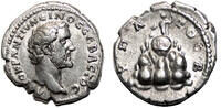 Roman Provincial Drachma CAESAREA (Cappadocia) AR Drachma. ANTONINUS PIUS. EF-. Mount Argaeus. -