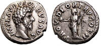 Roman Empire Denarius LUCIUS VERUS AR Denarius. almost EF/VF+. The providence. -