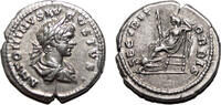 Roman Empire Denarius CARACALLA AR Denarius. EF. Laodicea mint. Securitas. -