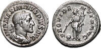Roman Empire Denarius MAXIMINUS I THRAX AR Denarius. EF+/EF. The providence. -