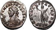 Roman Empire Antoninianus PROBUS Bi Antoninianus. EF/EF-. SILVERED. Ticinum mint. Hercules. -