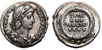 Roman Empire Siliqua CONSTANTIUS II AR Siliqua. EF-/EF. Constantinopolis mint. Wreath. -