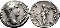Roman Empire Denarius HADRIAN AR Denarius. VF+. The fortune. -