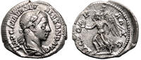 Roman Empire Denarius SEVERUS ALEXANDER AR Denarius. EF+. LUSTER. The victory. -