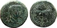 Roman Empire As TIBERIUS AE As. EF-/EF. Bull -