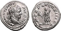 Roman Empire Denarius CARACALLA AR Denarius. EF+/EF. Hercules. -
