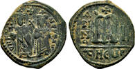 Follis AD 603 Byzantine Empire PHOCAS (with LEONTIA) AE Follis. VF+/EF-. Antioch (as Theopolis) mint. VF+/EF-
