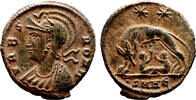 Roman Empire AE3 (Centenonial) CONSTANTINE I AE Centenionalis. Issue Commemorative for Rome. EF/EF+. Heraclea. -