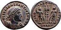 Roman Empire AE3 (Centenonial) CONSTANTIUS II AE3 (Centenonial). EF+. Antioch mint. Soldiers. -