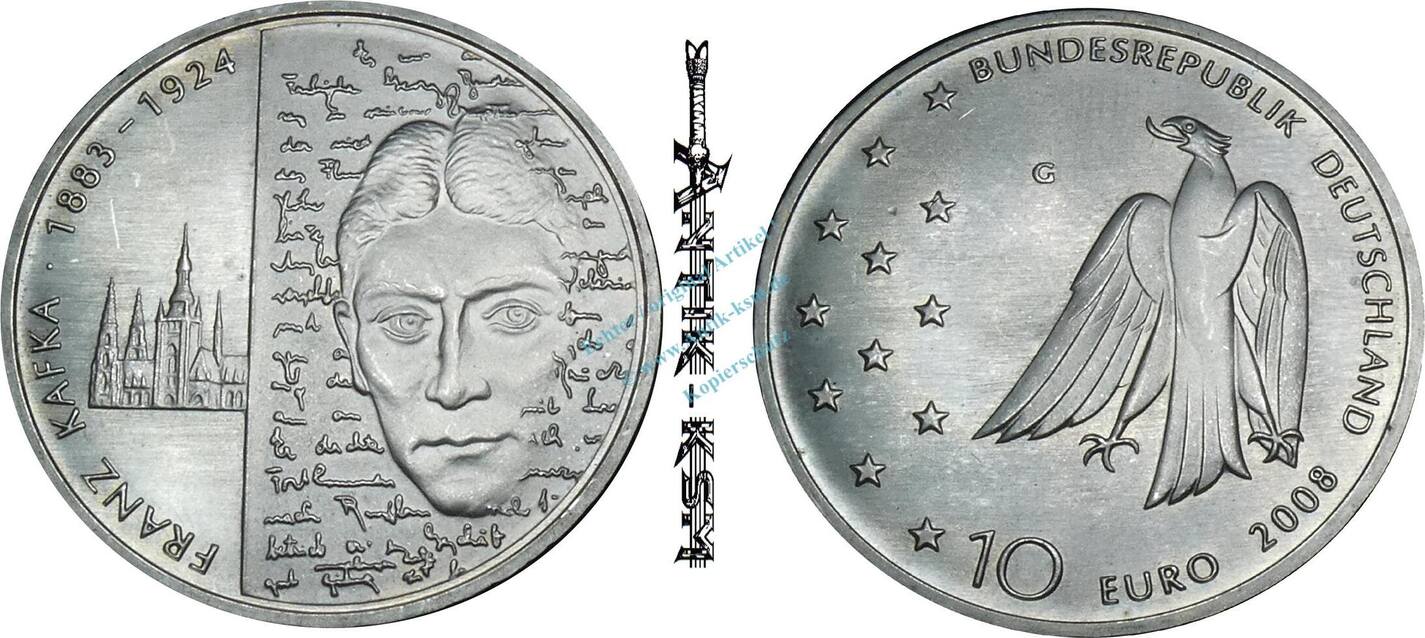 Bundesrepublik Deutschland 10 € Deutschland, 10 Euro Münze 2008 G