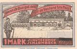 DE 1 Mk. Fehldruck o.D. 1921/22 Notgeld Schützenhof Scharmbeck 1172.2.c , 1 Mark --Fehldruck-- in kfr. o.D. NDS UNC / unc 1 bis 1-